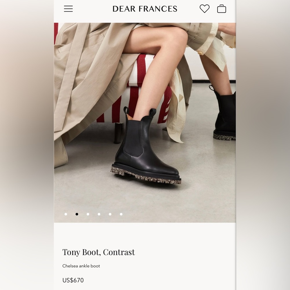 Dear Frances leather boots